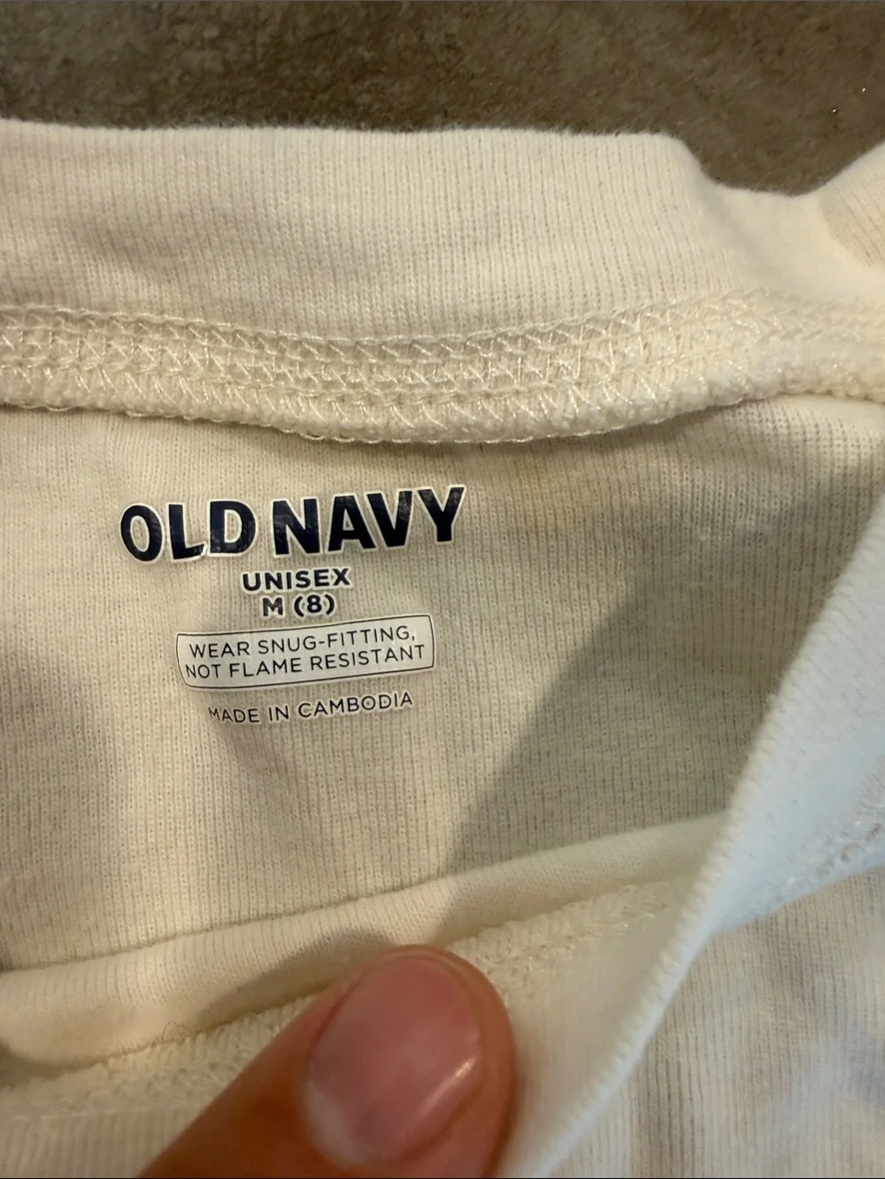 Old Navy Pink & White Gingerbread 